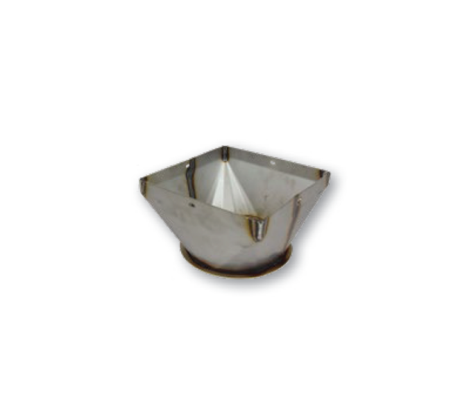 Adapter from Square to Round, suitable for 20035-A2, VVM (VAD20533-Sensor)