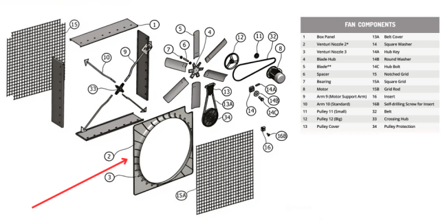 Диффузор вентиляционный ES 100 Gigola (MVES80-43-2)
