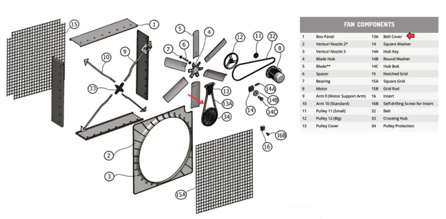 Защита ремня ES 150 Gigola (VGES150-05)
