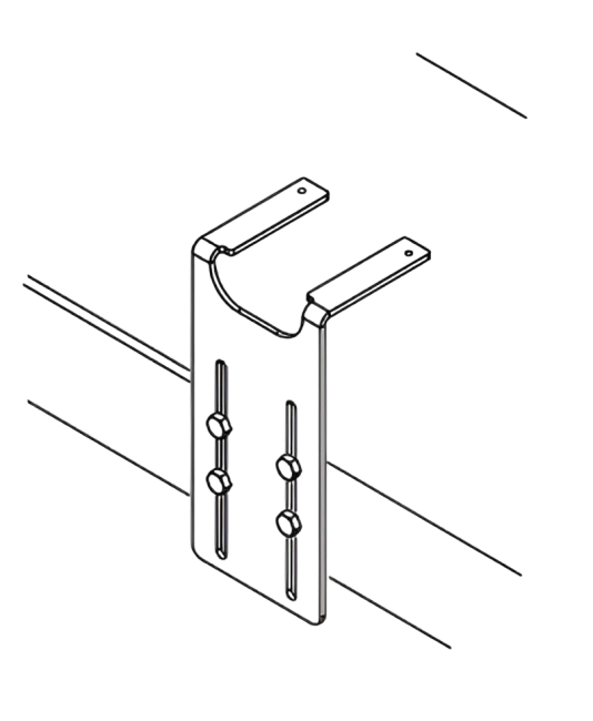 Assembly kit for EggXact egg counter with two long mounting brackets EGGX-MON-L+L HOTRACO (HO07071051)