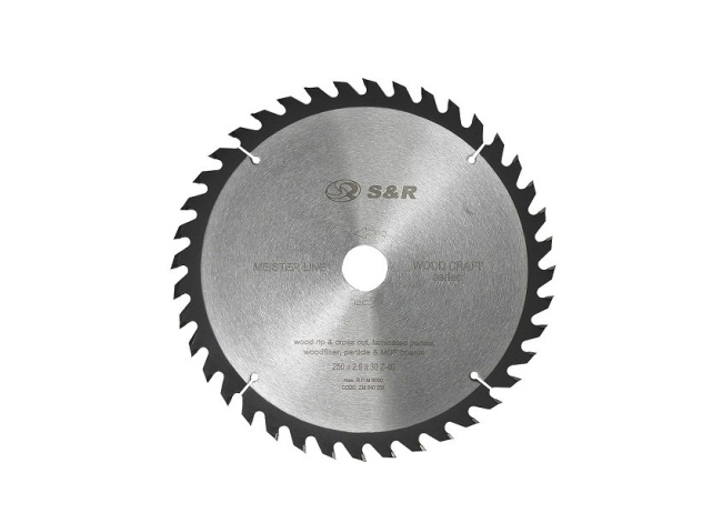 Spraying disc 250x30x2.6mm ATV 40 teeth. WoodCraft Meister S&R (238040250)