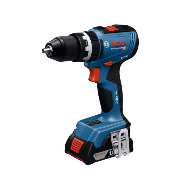 Cordless screwdriver-drill Bosch GSB 18V-65 18V 2x5A/h 31/65Nm 0-2100rpm 0.601.9N3.303