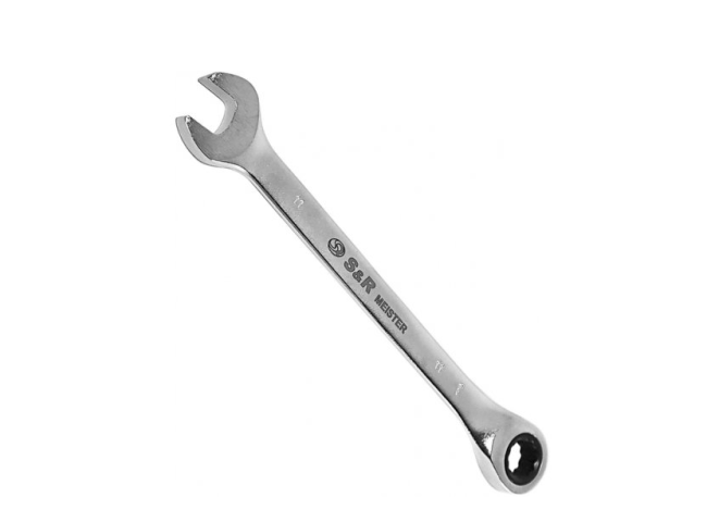 Ключ гайковий комбінований з тріскачкою 11мм Meister S&R (272003311)