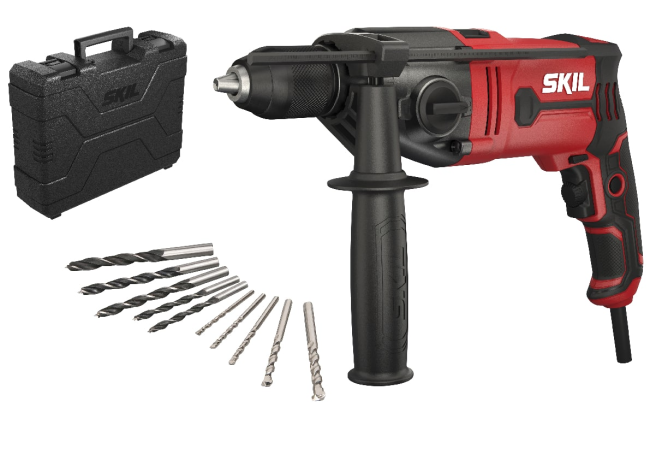 Дрель ударная SKIL 6745 GA 1050Вт ШЗП 13мм 0-3200об/мин аксессуары кейс 2.6кг HD1E6745GA