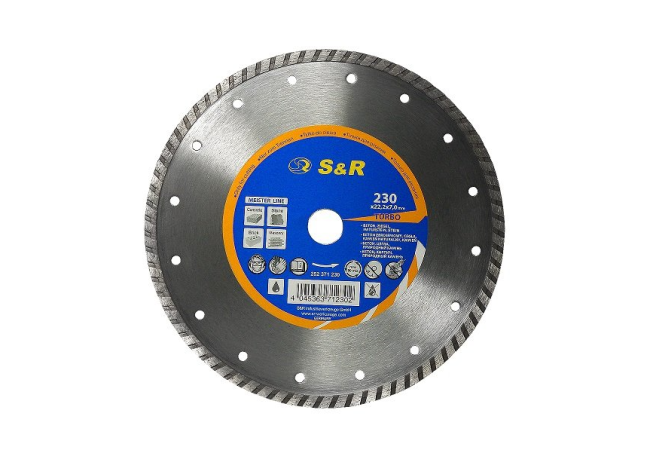 Meister diamond disc, 230 x 2.6 x 22.2, S&R (252371230)