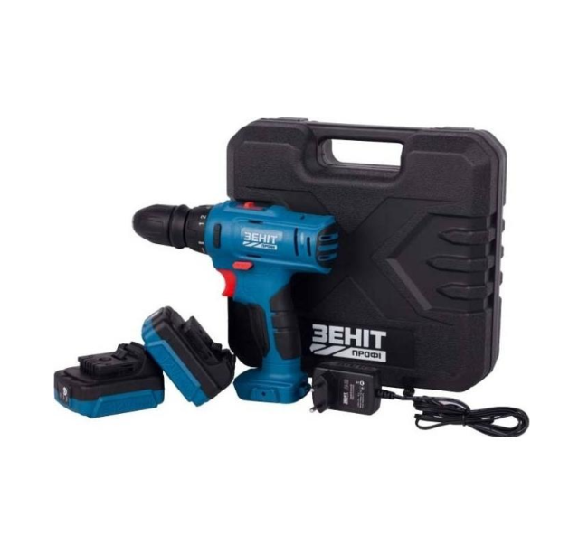 Cordless screwdriver-drill Zenit Pro ZPSHA-12/15 DFR/B 12V 2x1.5A/h 853794