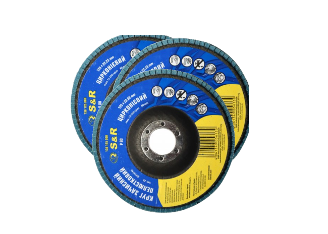 Petal cleaning circle Zirconium 125x22.2 z.80 steel/stainless steel (pack of 3 units).  S&R (138125008-3)