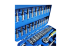 Set of 1/4" 46-piece sockets S&R (460322046)