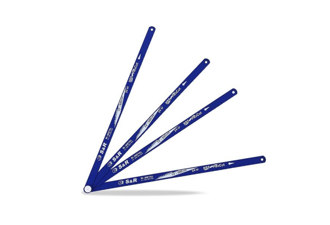 Set of cloths for a hacksaw 300 mm 4 pcs. Bi-METAL 24 s/inch S&R (255304324)