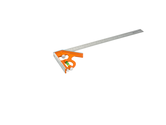 Косинець комбінований 300 мм, метрична та дюймова шкала; швидке виставлення кутів 90 та 45 BAHCO (CS300)