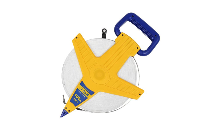 Рулетка, S&R, 100 м x 13 мм FIBERGLASS TAPE (422901013)
