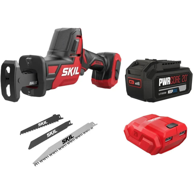 Пила сабельная аккумуляторная SKIL 3475 CA Compact бесщеточная 20В 1х5Агод 11071800204