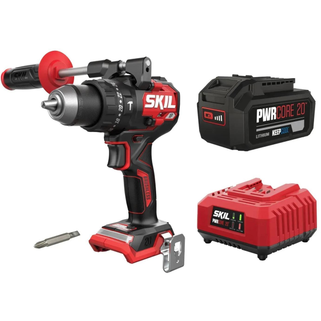 Шуруповерт-дрель ударная аккумуляторная SKIL CA XP безщеточная 20В 1х5Агод 130Нм 11070100603