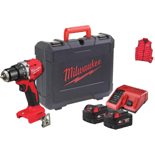 Шуруповерт-дрель аккумуляторная Milwaukee BLPDRC-402С 18В 2х4Агод VAD4933499458