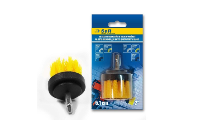 Brush 51mm Nylon Yellow Straight Medium Wire S&R (139002002)