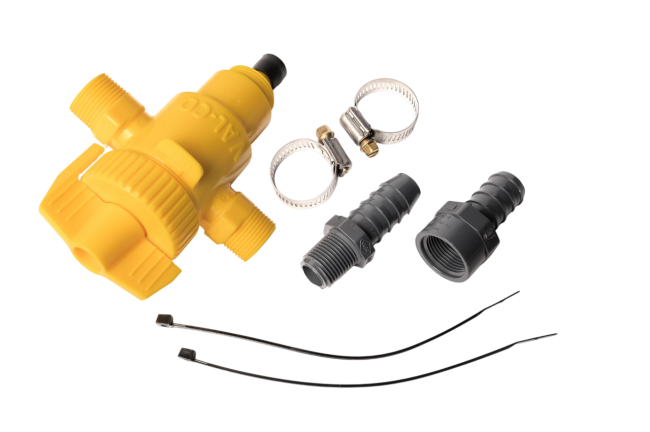 Inlet kit, flushing, shut off - 3/4'' Val-Co ( RFV160LK)