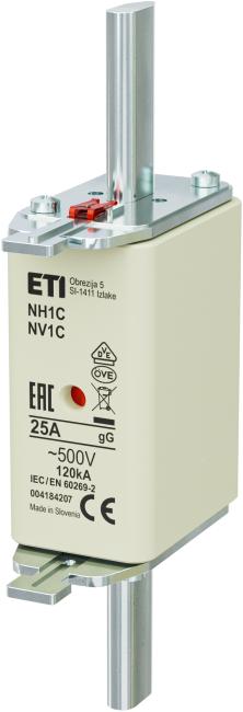 ETI Fuse NH-1C/gG 25A 500V KOMBI 004184207
