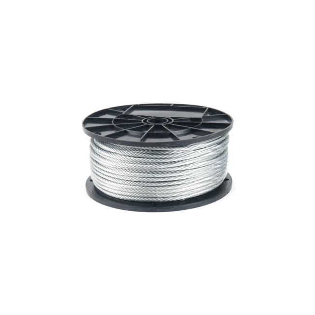 Galvanized 7 x 7 cable 3/16" (priced per roll 250mtr/820ft) Val-Co ( VC351-L)