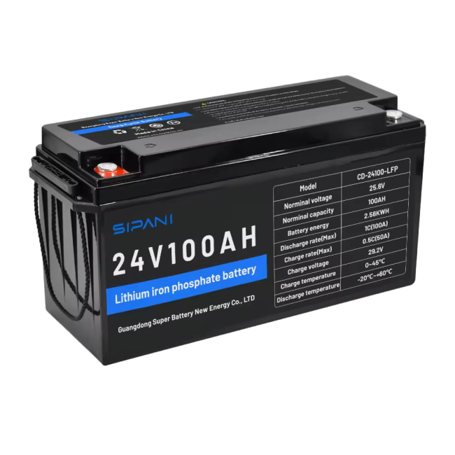 SIPANI 100 Ah Lifepo4 Battery Lithium Battery 25.6V