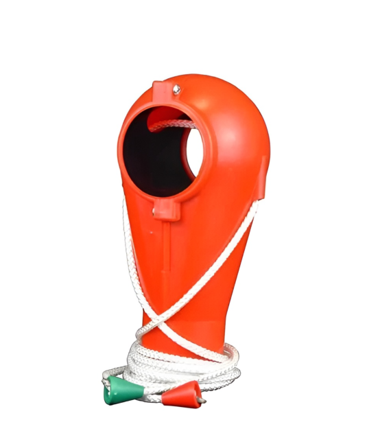 Lowering for aft discharge red, for pipe Ø 90mm, output diam. Ø 75 mm