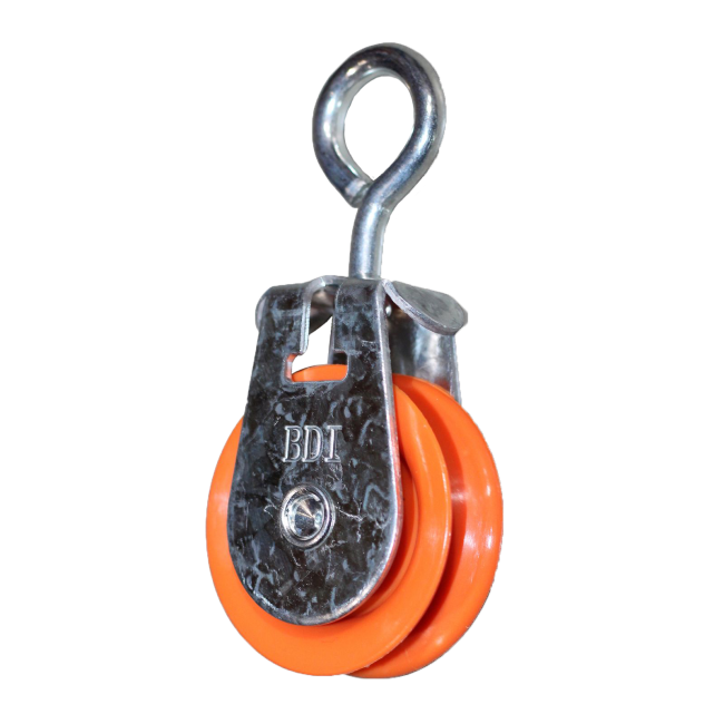 Big Dutchman Pulley 1 7/8" 47.6 mm plastic with eye for suspension max. 50 kg. 00-00-0313