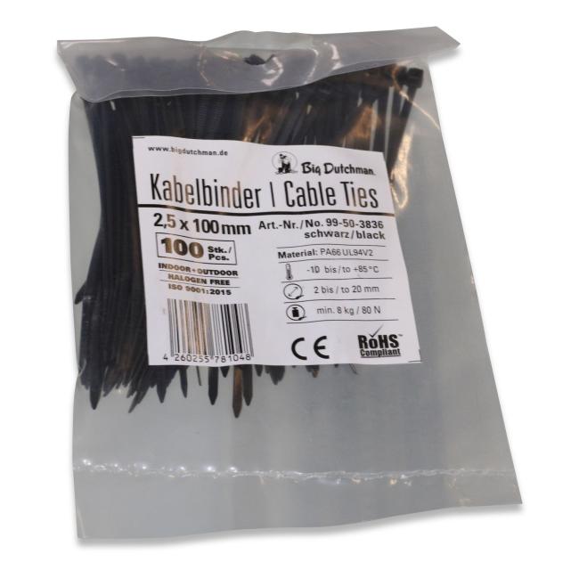 Cable tie Big Dutchman 100 mm x 2.5 mm (99-50-3836)