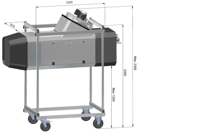 Мобільна підставка для обігрівача Winterwarm (GD5000)