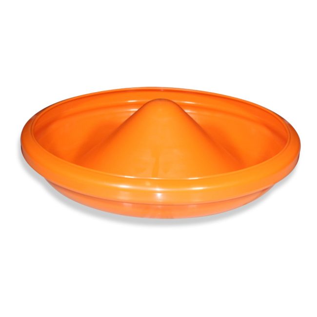 Высокая миска оранжевого цвета с конусом для FlexPan S/XL от Big Dutchman 11-31-6013
