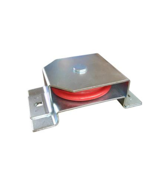 Шків горизонтальний композитний в оцинкованому корпусі Ø 90 мм. червоний