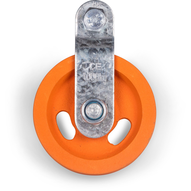 Big Dutchman Блок натяжения 3 1/2" 89 мм чугунный с подшипником и смазочным ниппелем оранжевый 00-00-