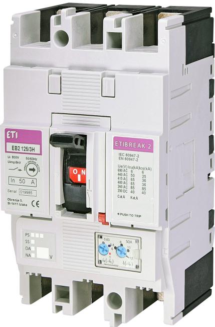 Автоматичний вимикач, ETI, 50A (004672103)