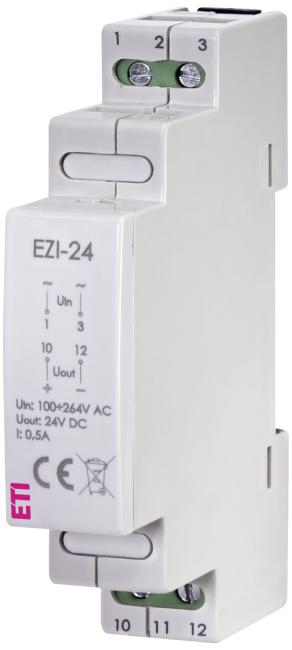 Блок живлення ETI EZI-24 (імпульсний, Un=100..264 V AC, 0,5А/12Вт) (004804063)