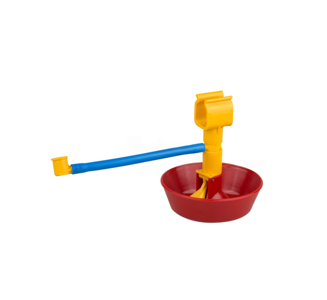 Чаша для ниппельных поилок с адаптером, корпусом - сталь Lubing (4060)