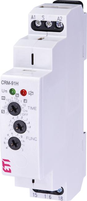 Багатофункціональне реле часу ETI CRM-91H UNI 12-240V AC/DC (1x16A_AC1) (002470001)