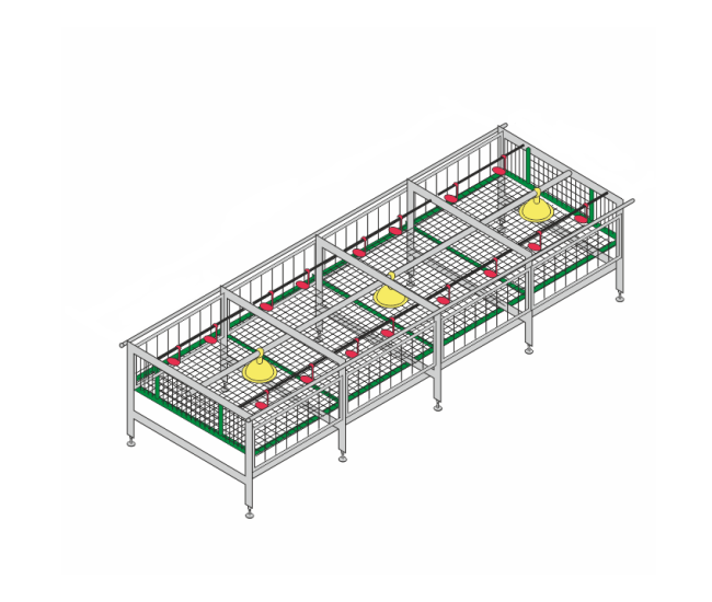 Клетка для бройлеров Zucami B 1610 (VAD411109)