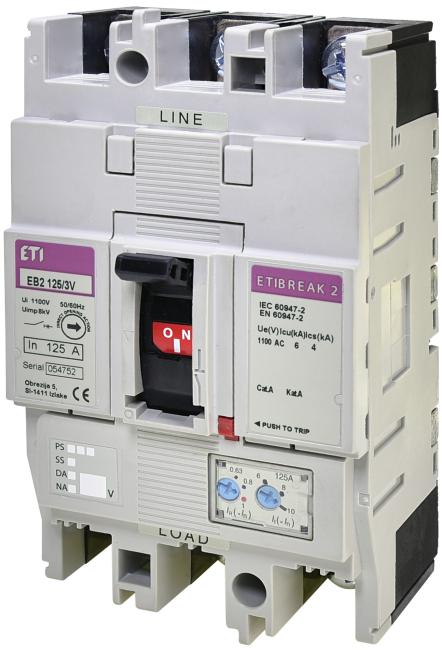 Circuit breaker, ETI, 125A (004671376)