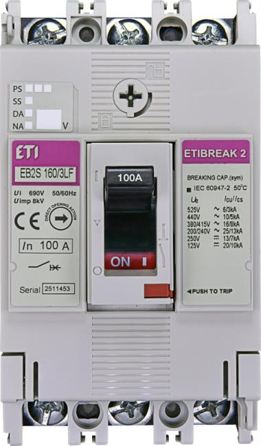 Circuit breaker, ETI, 100A (004671809)