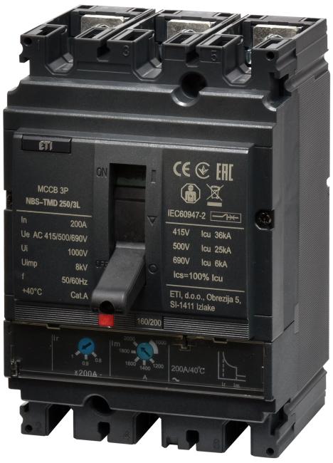 Circuit breaker, ETI, 200A (004673071)