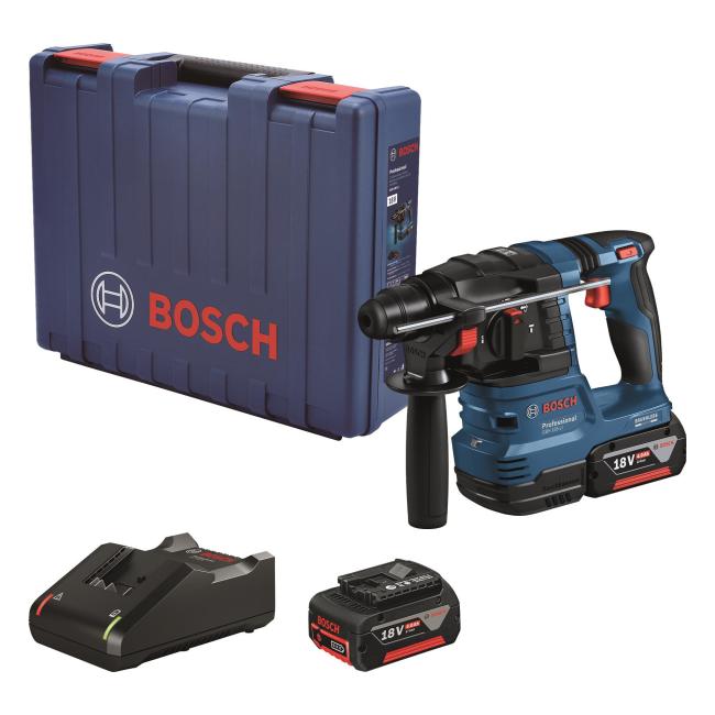 Перфоратор аккумуляторный Bosch GBH 185-LI SDS-Plus 18В акб 2х4Ач 1.9Дж 2.3кг 0.611.924.021