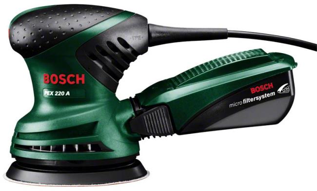 Random Orbital Sander Bosch PEX 220 A 200W 125mm 24000rpm 1.2kg 0.603.378.020