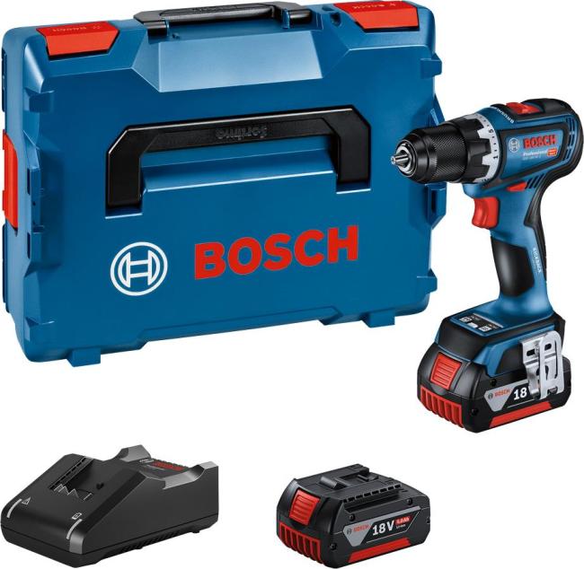 Cordless impact screwdriver-drill Bosch GSR 18V-90 C 18V 2x5A·h 36-64Nm 0-2100rpm case 1.1kg 0.601.9K6.006