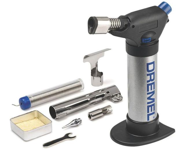 Паяльник газовий Dremel Versaflame 2200 1200°C паливо 42мл п'єзо 4 насадки F.013.220.0JC