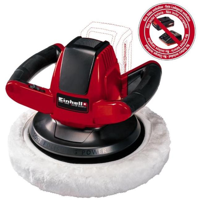 Cordless sander polisher Einhell CE-CB 18/254LI - Solo 18V 254 mm 2500 rpm 1.93kg without battery and charger 2093301