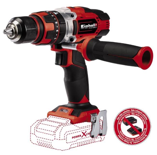 Cordless impact screwdriver-drill Einhell TE-CD 18·48 Li-i Solo PXC 18V 48Nm 0-400·0-1500rpm 1.5kg without battery and charger 4513926