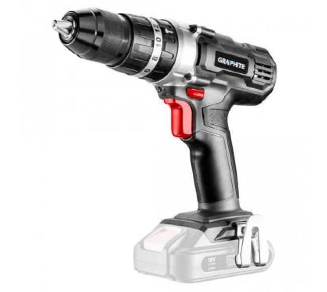 Шурупокрут-дриль ударний акумуляторний GRAPHITE Energy+ 18В 55Нм 350·1250об·хв 1.3кг 58G010