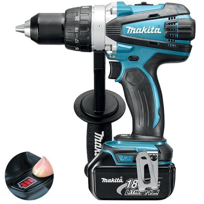 Cordless screwdriver-drill Makita DDF458RFJ 18V 2x3.0A·h 58·91Nm 0-400·0-2000rpm 2.3kg DDF458RFJ