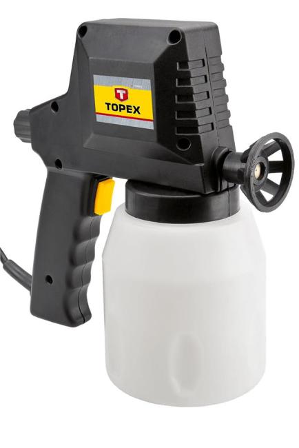 Фарборозпилювач електричний TOPEX 50Вт до 160г·хв об’єм 0.9л 1кг 75M001