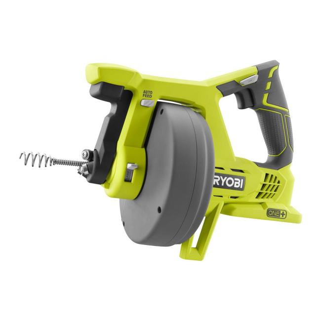 Машина для прочищення труб акумуляторна Ryobi ONE+ R18DA-0 18В діаметр труби 19-50мм 7.6м 2.75кг без АКБ та ЗП 5133004642