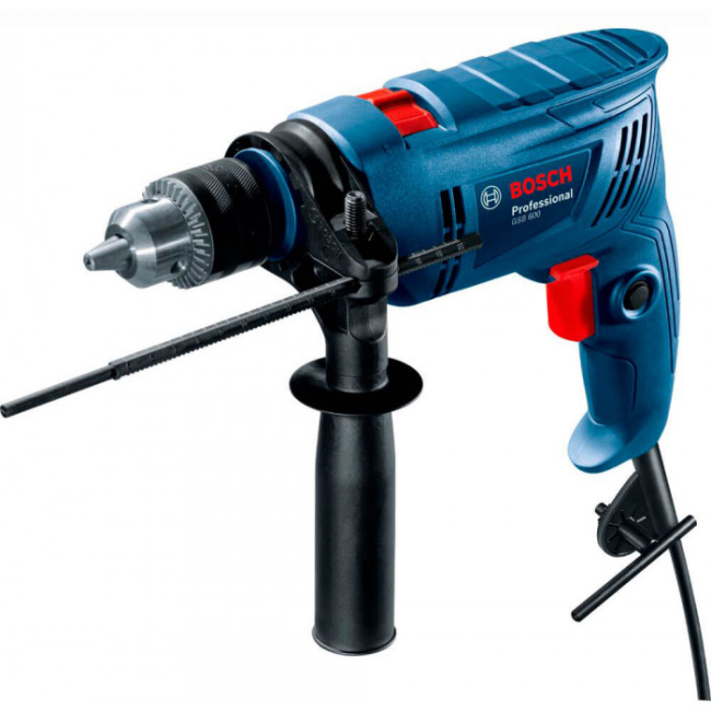 Дриль ударний Bosch GSB 600 600Вт ШЗП 1-10 мм 0-3000об·хв 1.7кг 0.601.1A0.320