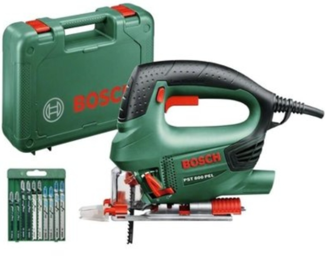Лобзик Bosch PST 800 PEL 530Вт 500-3000об·хв з набором пилок 2кг 0.603.3A0.101